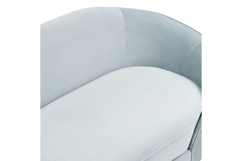 3-sitssoffa Beliani Savar Blå, Svart blue||Black - Møbler - Sofaer - Fløyelssofaer