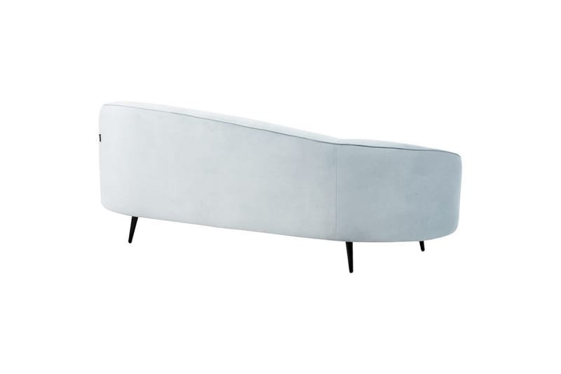 3-sitssoffa Beliani Savar Blå, Svart blue||Black - Møbler - Sofaer - Fløyelssofaer