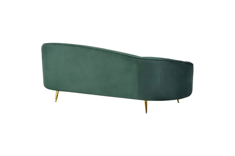 3-sitssoffa Beliani Savar Blå, Svart Dark green||GOLD - Møbler - Sofaer - Fløyelssofaer