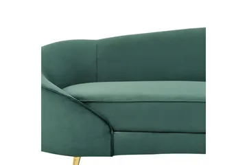 3-sitssoffa Beliani Savar Blå, Svart Dark green||GOLD - Møbler - Sofaer - Fløyelssofaer