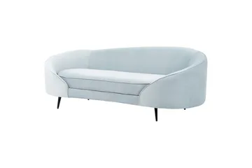 3-sitssoffa Beliani Savar Blå, Svart NO_BRAND blue||Black - Møbler - Sofaer - Fløyelssofaer