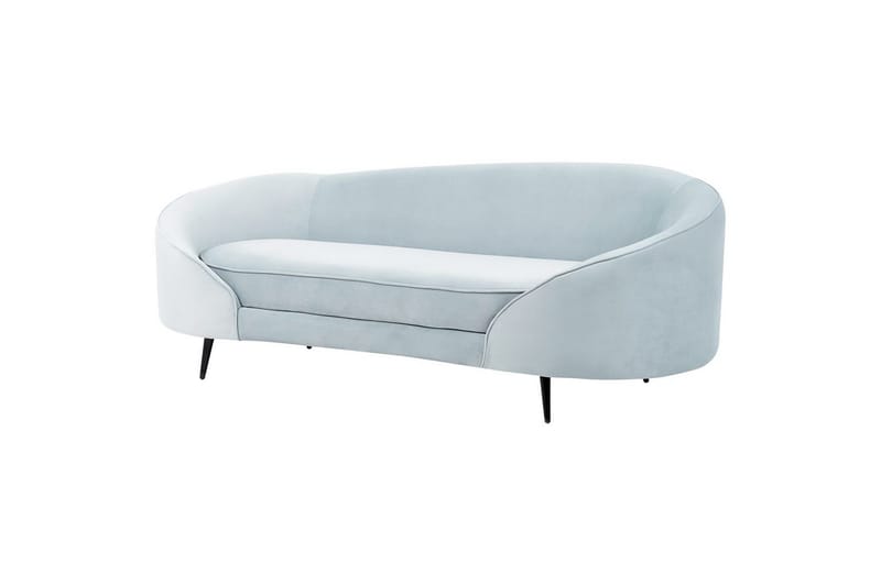 3-sitssoffa Beliani Savar Blå, Svart NO_BRAND blue||Black - Møbler - Sofaer - Fløyelssofaer