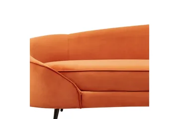 3-sitssoffa Beliani Savar Blå, Svart NO_BRAND Orange||Black - Møbler - Sofaer - 3 seter sofa