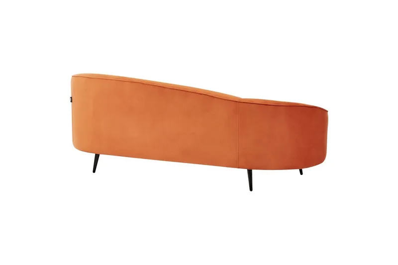 3-sitssoffa Beliani Savar Blå, Svart NO_BRAND Orange||Black - Møbler - Sofaer - 3 seter sofa