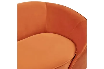 3-sitssoffa Beliani Savar Blå, Svart NO_BRAND Orange||Black - Møbler - Sofaer - 3 seter sofa