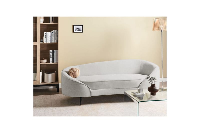 3-sitssoffa Beliani Savar Blå, Svart NO_BRAND White||Black - Møbler - Sofaer - 3 seter sofa