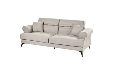 3-sitssoffa Beliani Skive Beige Beige VALUE_MISSING_1 - Møbler - Sofaer - 3 seter sofa