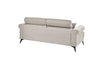3-sitssoffa Beliani Skive Beige Beige VALUE_MISSING_1 - Møbler - Sofaer - 3 seter sofa