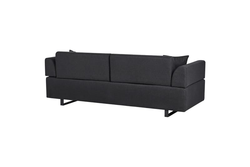 3-sitssoffa Beliani Sokna Beige, svart Black - Møbler - Sofaer - 3 seter sofa