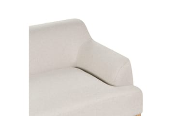3-sitssoffa Beliani Sosjo Beige, ljust trä Beige||Light colored wood - Møbler - Sofaer - 3 seter sofa