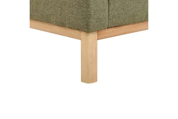 3-sitssoffa Beliani Sosjo Beige, ljust trä Green||Light colored wood - Møbler - Sofaer - 3 seter sofa