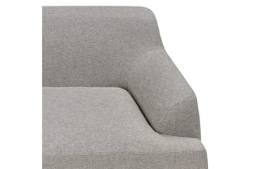 3-sitssoffa Beliani Sosjo Beige, ljust trä Grey||Light colored wood - Møbler - Sofaer - 3 seter sofa