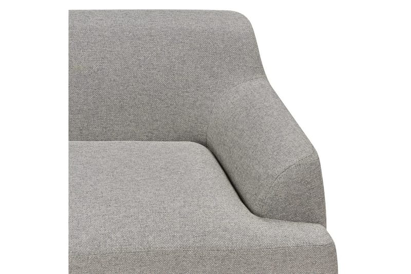 3-sitssoffa Beliani Sosjo Beige, ljust trä Grey||Light colored wood - Møbler - Sofaer - 3 seter sofa