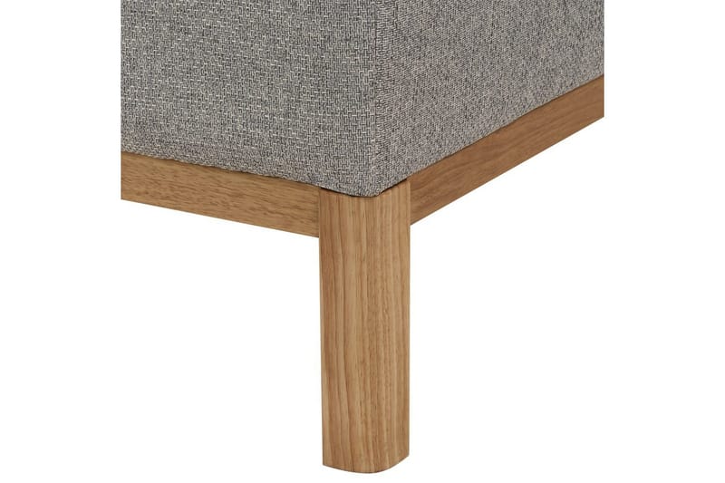 3-sitssoffa Beliani Sosjo Beige, ljust trä Grey||Light colored wood - Møbler - Sofaer - 3 seter sofa