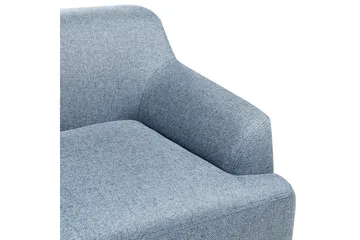 3-sitssoffa Beliani Sosjo Beige, ljust trä NO_BRAND blue||Light colored wood - Møbler - Sofaer - 3 seter sofa