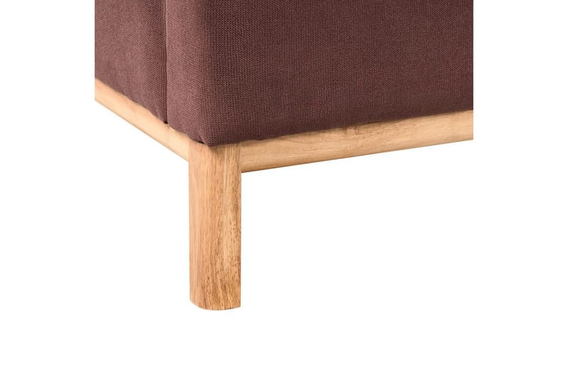 3-sitssoffa Beliani Sosjo Beige, ljust trä Red||Light colored wood - Møbler - Sofaer - 3 seter sofa