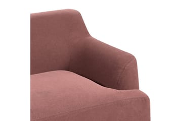 3-sitssoffa Beliani Sosjo Beige, ljust trä Red||Light colored wood - Møbler - Sofaer - 3 seter sofa