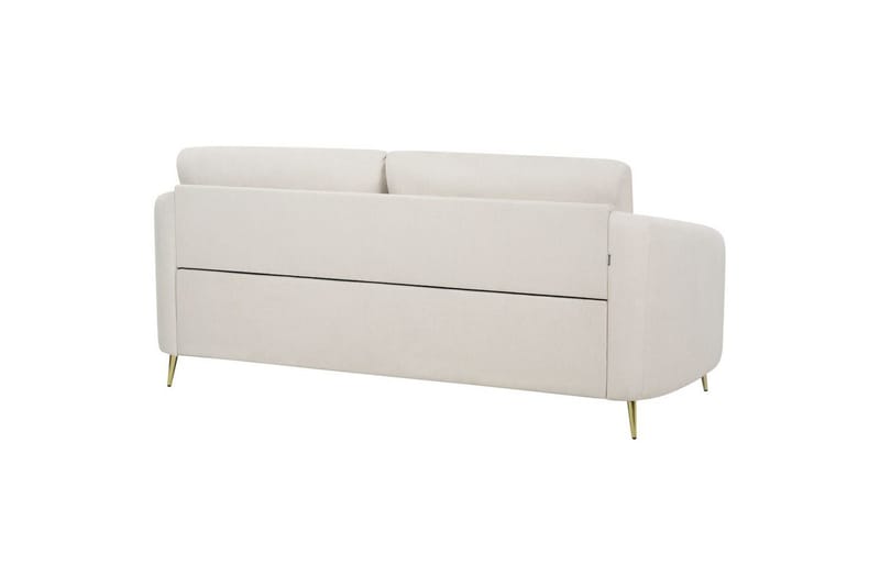 3-sitssoffa Beliani Trosa Beige, guld Beige||GOLD - Møbler - Sofaer - 3 seter sofa