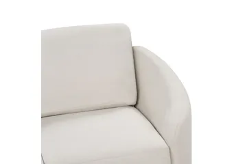 3-sitssoffa Beliani Trosa Beige, guld Beige||GOLD - Møbler - Sofaer - 3 seter sofa