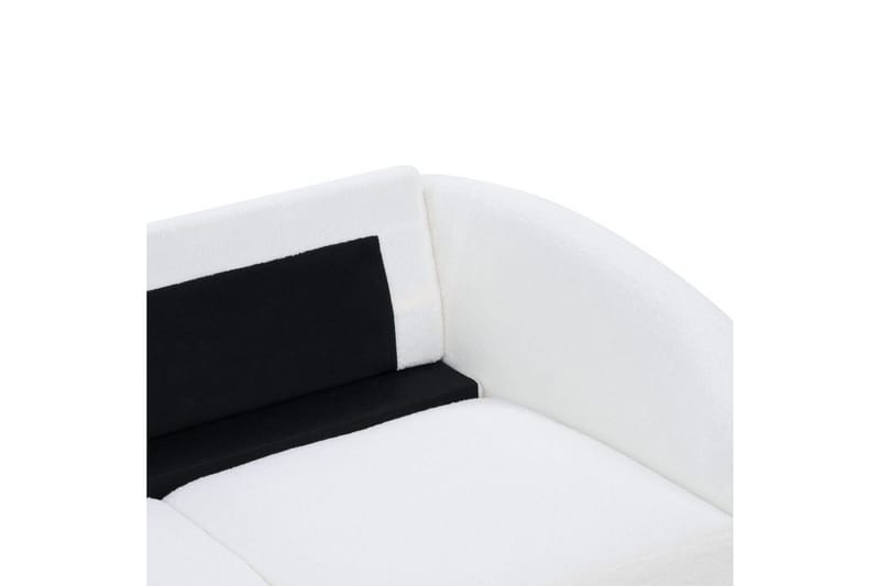 3-sitssoffa Beliani Trosa Beige, guld White - Møbler - Sofaer - 3 seter sofa