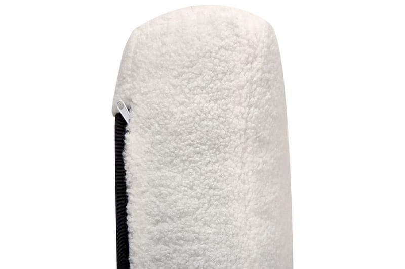 3-sitssoffa Beliani Tuve Beige, ljust trä, Bouclé White||Light colored wood - Møbler - Sofaer - 3 seter sofa