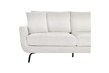 3-sitssoffa Beliani Vesala Brun, Svart NO_BRAND White - Hvit - Møbler - Sofaer - 3 seter sofa