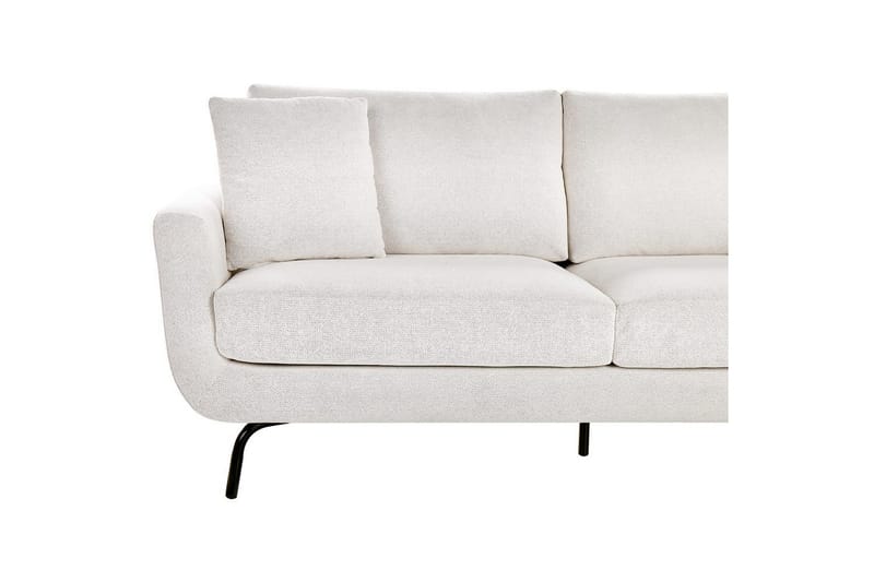 3-sitssoffa Beliani Vesala Brun, Svart NO_BRAND White - Hvit - Møbler - Sofaer - 3 seter sofa