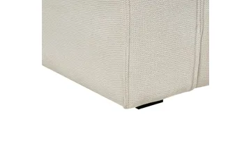 3-sitssoffa Beliani Viskan Beige, Manchestertyg NO_BRAND White - Møbler - Sofaer - 3 seter sofa