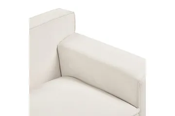 3-sitssoffa Beliani Viskan Beige, Manchestertyg NO_BRAND White - Møbler - Sofaer - 3 seter sofa