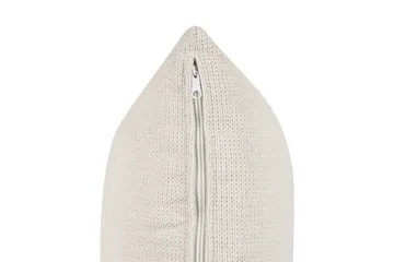 3-sitssoffa Beliani Viskan Beige, Manchestertyg White - Møbler - Sofaer - 3 seter sofa