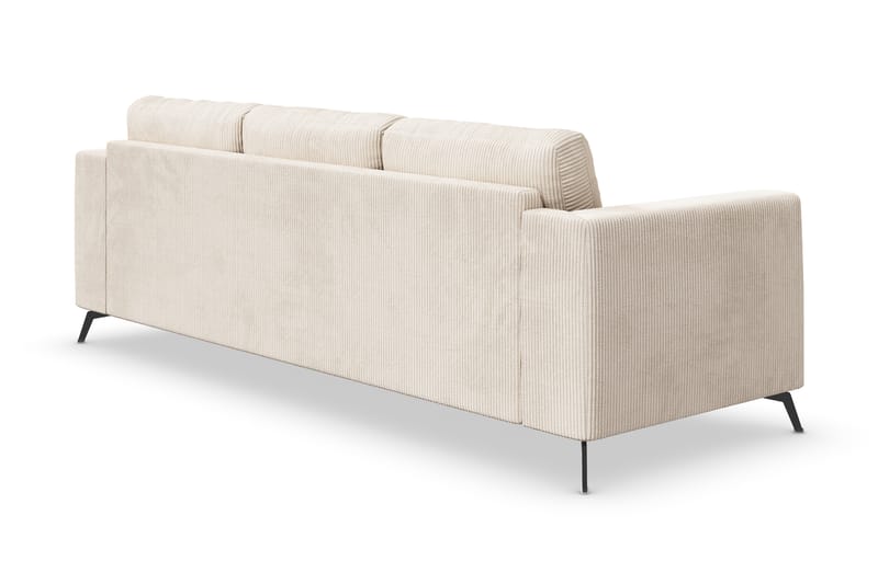 4-seters Sofa Friday Lyx - Beige / Svart - 4 seter sofa