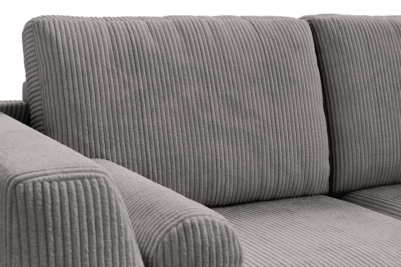 4-seters Sofa Friday Lyx - Mørkegrå/Krom - 4 seter sofa