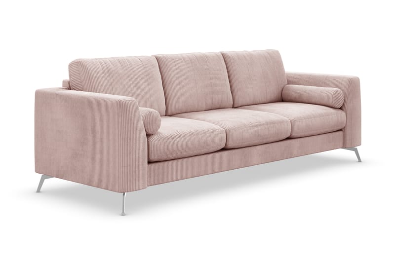 4-seters Sofa Friday Lyx - Rosa/Krom - 4 seter sofa