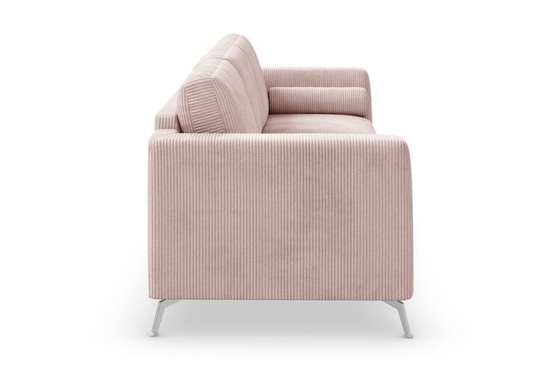 4-seters Sofa Friday Lyx - Rosa/Krom - 4 seter sofa