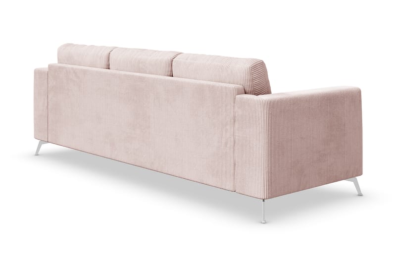 4-seters Sofa Friday Lyx - Rosa/Krom - 4 seter sofa