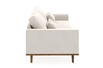Copenhagen 4-seters Fløyelssofa - Kremhvit - Møbler - Sofaer - 4 seter sofa