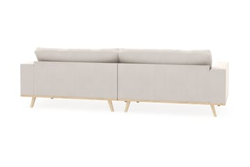 Copenhagen 4-seters Fløyelssofa - Kremhvit - Møbler - Sofaer - 4 seter sofa