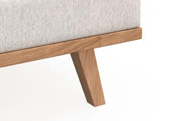 Copenhagen 4-seters Fløyelssofa - Kremhvit - Møbler - Sofaer - 4 seter sofa