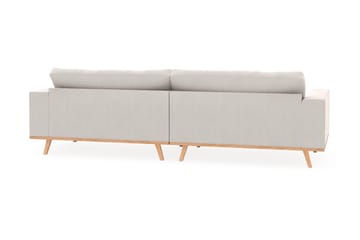 Copenhagen 4-seters Fløyelssofa - Kremhvit - Møbler - Sofaer - 4 seter sofa