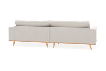 Copenhagen 4-seters Fløyelssofa - Kremhvit - Møbler - Sofaer - 4 seter sofa