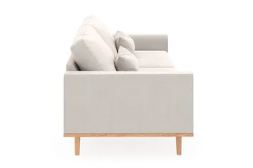 Copenhagen 4-seters Fløyelssofa - Kremhvit - Møbler - Sofaer - 4 seter sofa