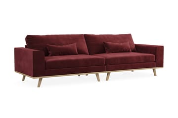 Copenhagen 4-seters Fløyelssofa - Lilla - Møbler - Sofaer - 4 seter sofa