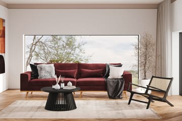 Copenhagen 4-seters Fløyelssofa - Lilla - Møbler - Sofaer - 4 seter sofa