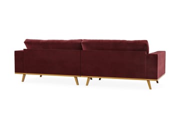 Copenhagen 4-seters Fløyelssofa - Lilla - Møbler - Sofaer - 4 seter sofa
