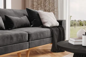 Copenhagen 4-seters Fl øyelssofa - Mørk grå - Møbler - Sofaer - 4 seter sofa