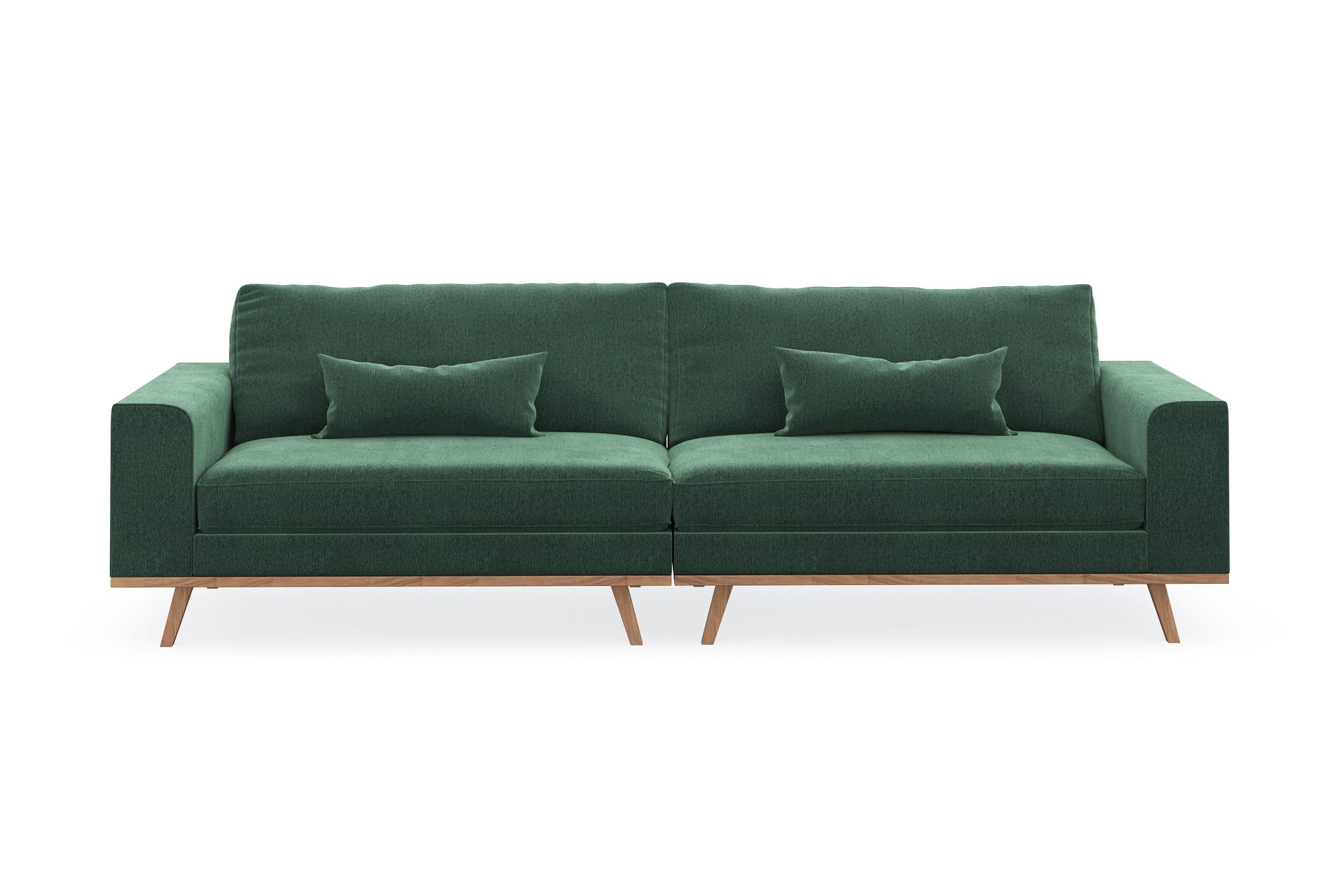 Copenhagen 4-seters Fløyelssofa - Mørk grønn - Møbler - Sofaer - 4 seter sofa