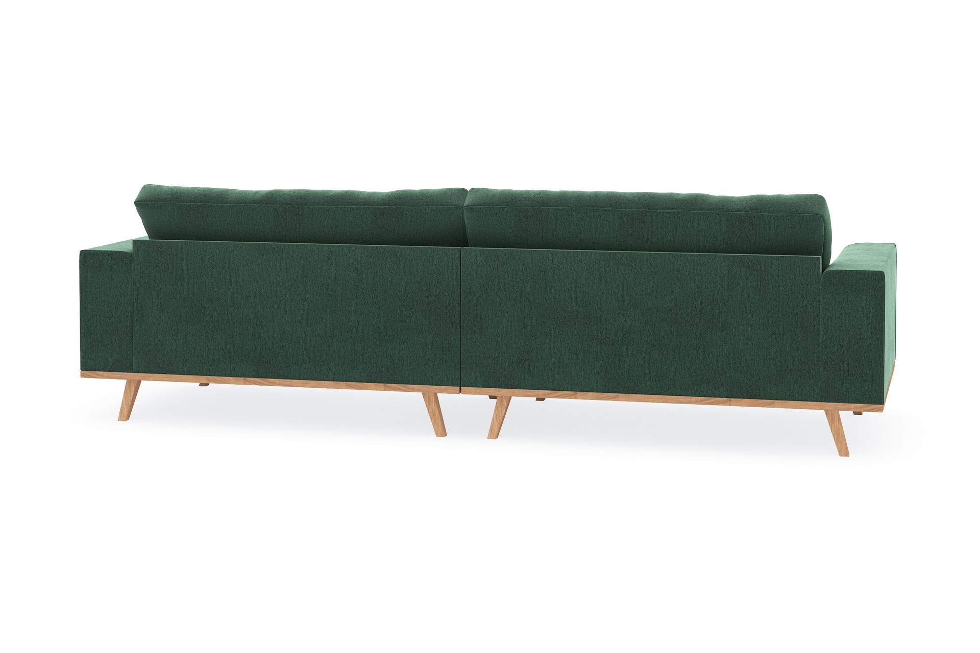 Copenhagen 4-seters Fløyelssofa - Mørk grønn - Møbler - Sofaer - 4 seter sofa