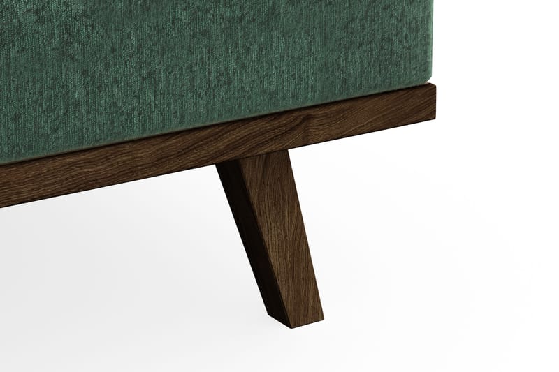 Copenhagen 4-seters Fløyelssofa - Mørk grønn - Møbler - Sofaer - 4 seter sofa