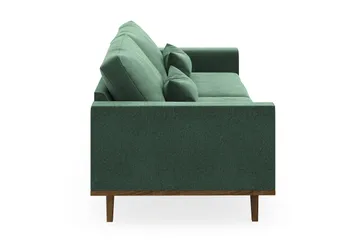 Copenhagen 4-seters Fløyelssofa - Mørk grønn - Møbler - Sofaer - 4 seter sofa