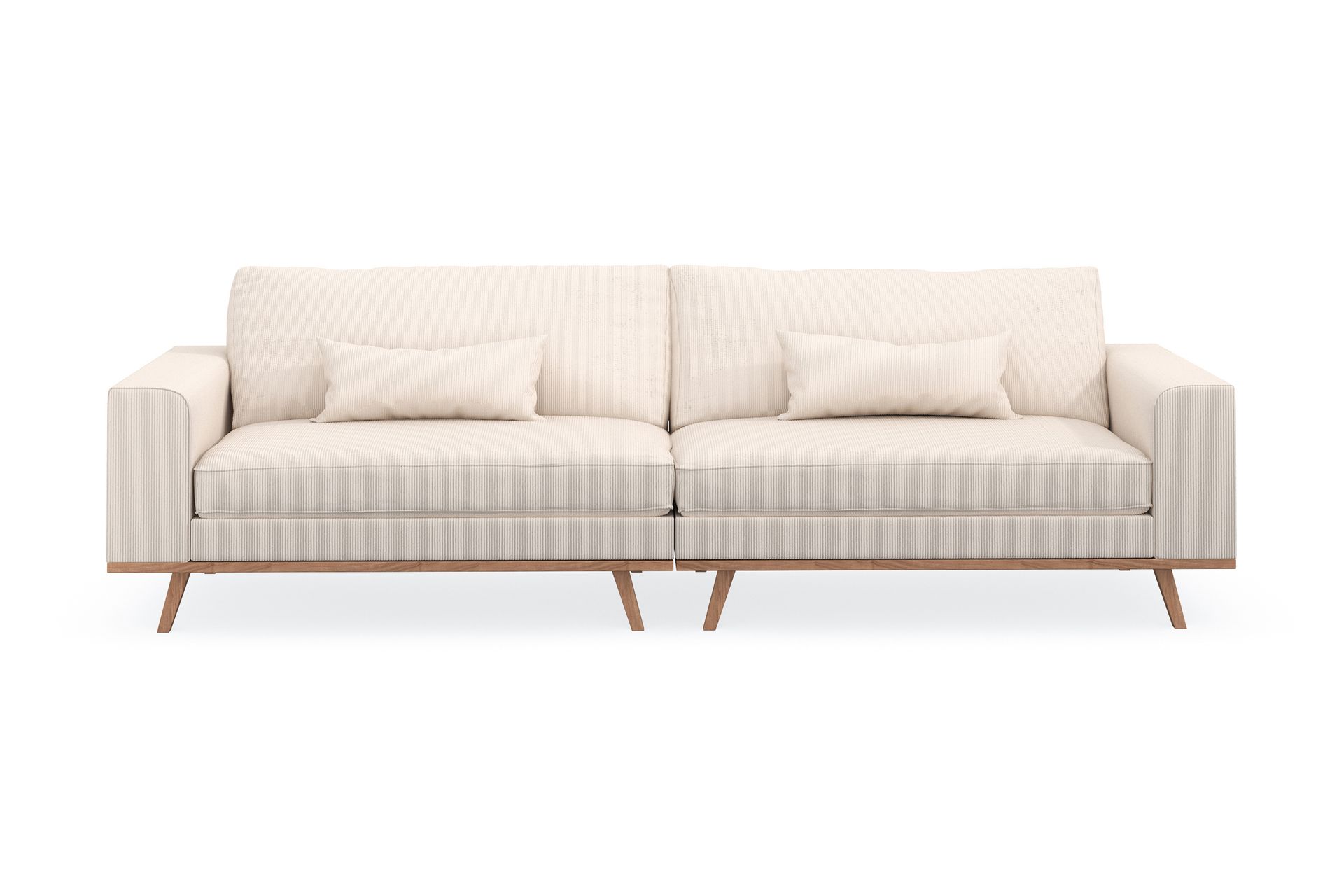 Copenhagen 4-seters Manchestersofa - Beige - Møbler - Sofaer - 4 seter sofa